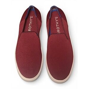 Rothys The Original Slip On Sneaker in Wine -Knit Sustainable Shoes W sz 8.5